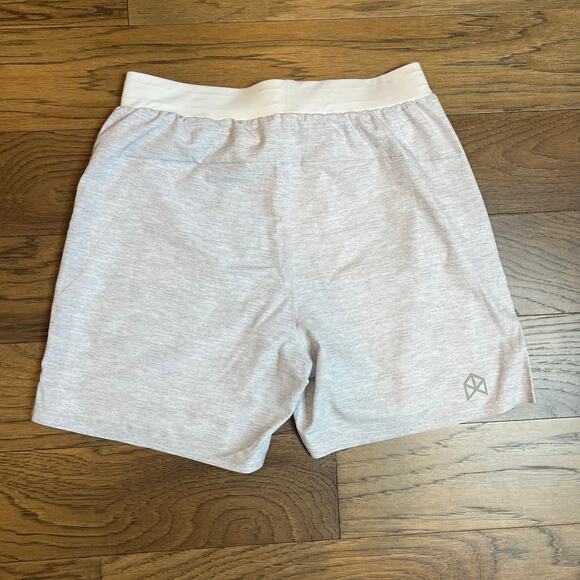 RAWGEAR Men's Athletic Training Shorts Heather Gray Zipper Pockets Gym Workout - Picture 2 of 10